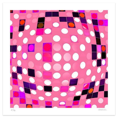 Dadodu - PInk Composition - Original Giclée Print - 2010-ZCI-834480