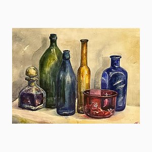 Dali Nazarishvili, Still Life with Bottles, 2006, Watercolor on Paper-CHG-2036993