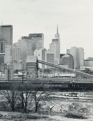 Dallas Skyline, USA, 1960s, Black & White Photograph-DYV-1245441