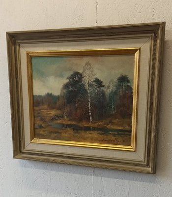 Dan Martin Masell, Forest Landscape, 1970s, Oil on Canvas-ZEF-1735178