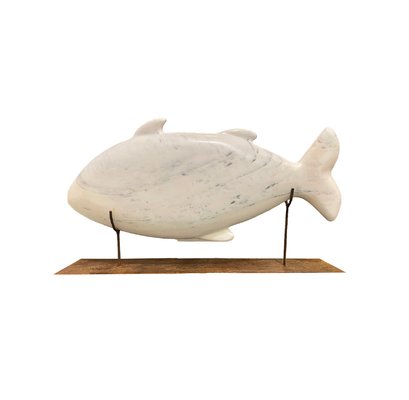 Daniel Beresaluze, White Fish, 2000s, Marble-RFP-2028969