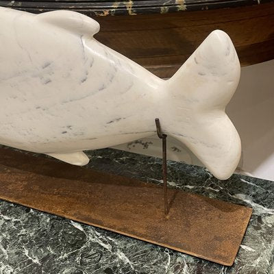 Daniel Beresaluze, White Fish, 2000s, Marble-RFP-2028969