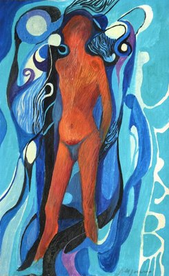 Danilo Bergamo - Figure of Woman - Mixed Media - 1970s-ZCI-846647