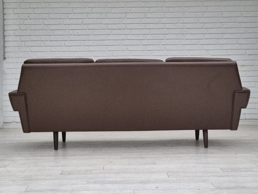 Danish 3-Seater Sofa in Brown Leather, 1970s-TMW-2028162