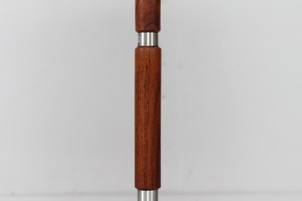 Danish Adjustable Rosewood and Steel Floor Lamp in the Style of Jo Hammerborg, 1960s-QQ-1388789