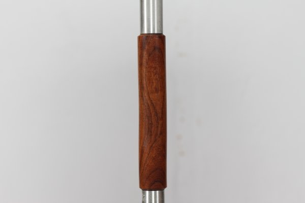 Danish Adjustable Rosewood and Steel Floor Lamp in the Style of Jo Hammerborg, 1960s-QQ-1388789