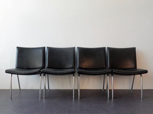 Danish Ap 40 Airport Chairs by Hans J. Wegner for A.P. Stolen, 1960s, Set of 4-NV-2020429