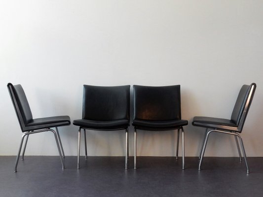 Danish Ap 40 Airport Chairs by Hans J. Wegner for A.P. Stolen, 1960s, Set of 4-NV-2020429