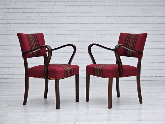 Danish Armchairs in Ash, 1950s, Set of 2-TMW-1726556