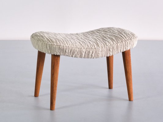 Danish Armchairs in Lelièvre Bouclé, Oak and Teak, 1956, Set of 3-FMT-1778519