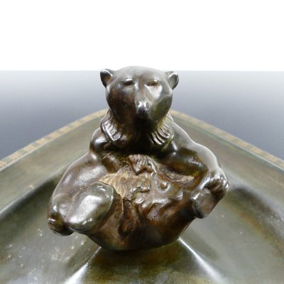 Danish Art Deco Bronze Bear by Just Andersen, 1920s-RCH-1800629