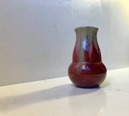 Danish Art Deco Ceramic Oxblood Vases by Daniel Andersen for Michael Andersen & Son, 1930s, Set of 2-LCR-685021