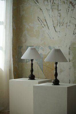 Danish Art Deco D80 Table Lamps in Metal from Just Andersen, 1920s, Set of 2-MXF-1286517