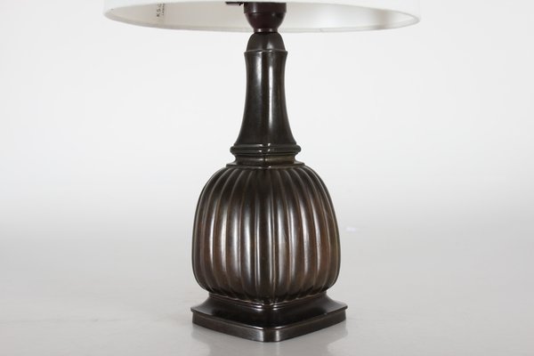 Danish Art Deco Table Lamp in Disco Metal by Just Andersen, 1940s-QQ-1796473