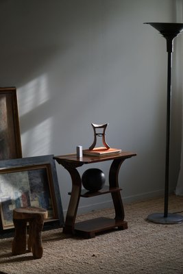 Danish Art Nouveau Side Table / Pedestal in Walnut, Early 20th Century-MXF-1726036