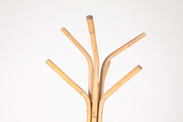 Danish Bamboo Coat Stand, 1950s-FK-875495