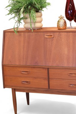 Danish Bar Cabinet in Teak with Slanted Fron, 1960s-BPJ-2024677