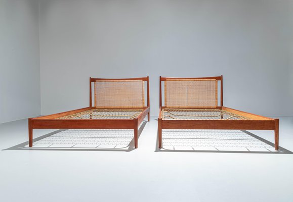 Danish Beds by Børge Mogensen for Søborg Møbelfabrik, 1950s, Set of 2-ITV-1343435