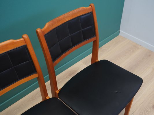 Danish Beech Chairs, Denmark, 1970s, Set of 4-VND-2018245