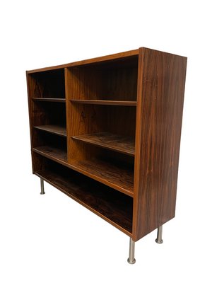 Danish Bookcase in Rosewood with Chrome Legs, 1980s-FSD-1421522