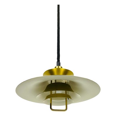 Danish Brass and Metal Pendant Lamp, 1960s-PUK-931378