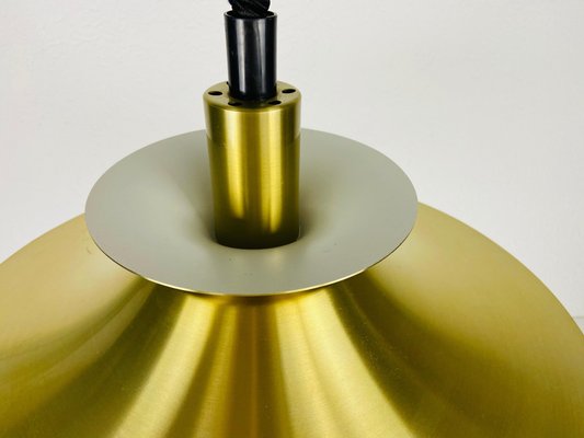 Danish Brass and Metal Pendant Lamp, 1960s-PUK-931378