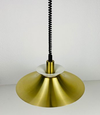 Danish Brass and Metal Pendant Lamp, 1960s-PUK-931378