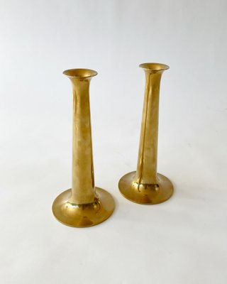 Danish Brass Candleholder by Hans Bolling for Torben Ørskov, 1960s, Set of 2-SFW-1430857