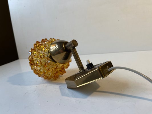 Danish Brass & Glass Wall Sconce by J. Sommer, 1960s-LCR-1424900