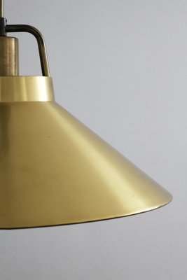 Danish Brass Hanging Lamp by Fritz Schlegel for Lyfa, 1960s-FJP-2028920