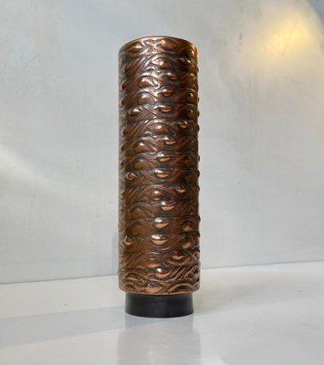 Danish Brutalist Copper Vase, 1970s-LCR-1377250