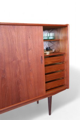 Danish Cabinet in Teak with Bar and Sliding Doors, 1960s-BPJ-2021741