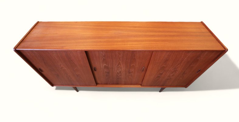 Danish Cabinet in Teak with Bar and Sliding Doors, 1960s-BPJ-2021741