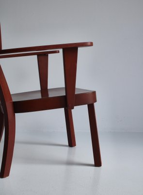 Danish Canada Armchairs in Stained Beech by Fritz Hansen, Set of 2, 1940s-WRF-1225884