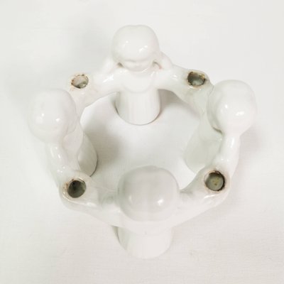 Danish Candlestick in Porcelain, 1970s-ZTG-1398422