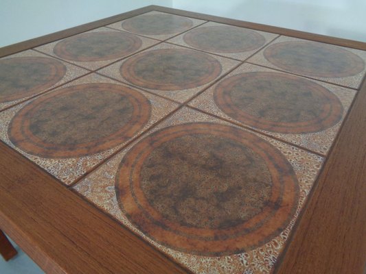 Danish Ceramic and Teak Coffee Table, 1960s-RDW-711637