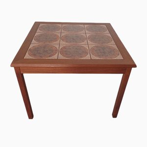 Danish Ceramic and Teak Coffee Table, 1960s-RDW-711637