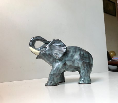 Danish Ceramic Elephant from Michael Andersen & Son, 1970s-LCR-735774