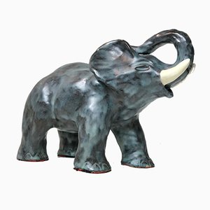 Danish Ceramic Elephant from Michael Andersen & Son, 1970s-LCR-735774