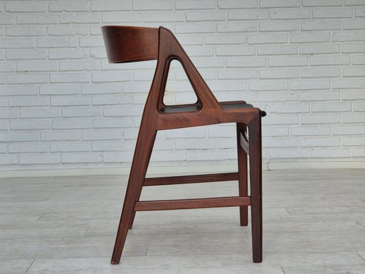 Danish Chair in Teak Wood, Eco Leather & Bent Teak Wood, 1960s-TMW-2032501