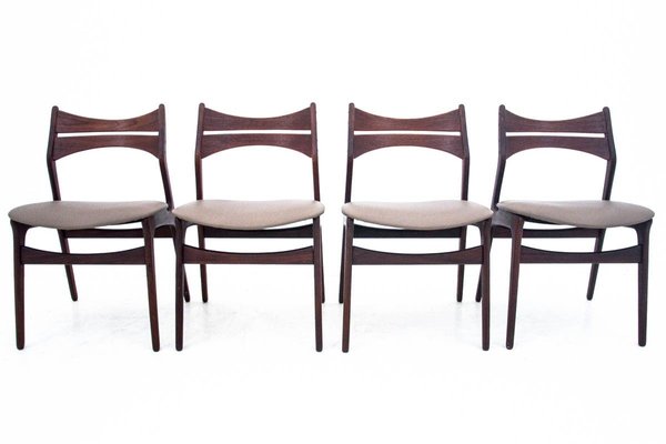 Danish Chairs by Eric Buck, 1960s, Set of 4-BXB-912492