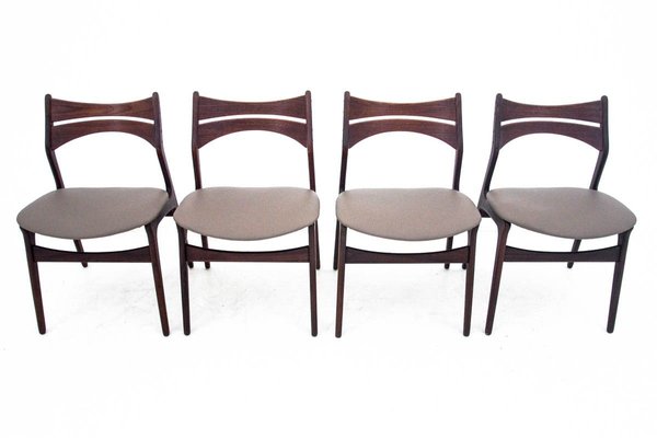 Danish Chairs by Eric Buck, 1960s, Set of 4-BXB-912492