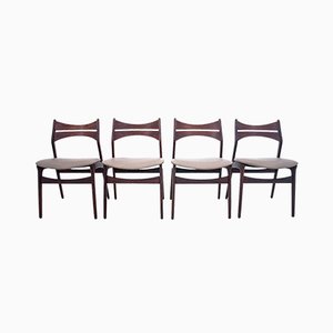 Danish Chairs by Eric Buck, 1960s, Set of 4-BXB-912492