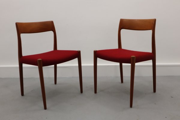 Danish Chairs by Niels Møller for J. L. Møllers, 1960s, Set of 2-JWH-1131550