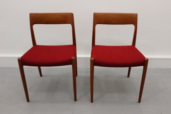 Danish Chairs by Niels Møller for J. L. Møllers, 1960s, Set of 2-JWH-1131550