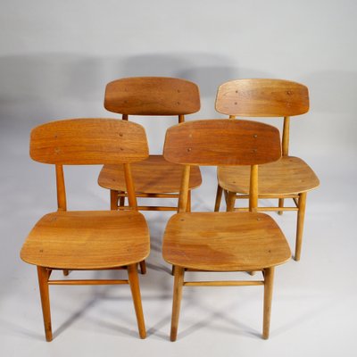 Danish Chairs in Teak, 1950s, Set of 4-SGX-1731623