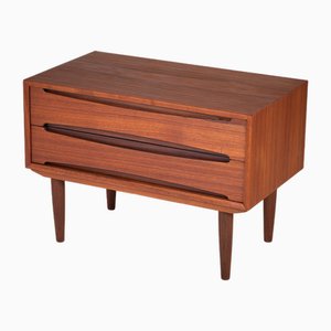 Danish Chest in Teak with 2 Drawers, 1960s-ZGQ-1734666