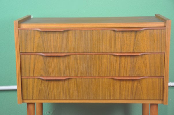 Danish Chest of Drawers in Teak Veneer with 3 Drawers, 1960s-ROJ-2040412