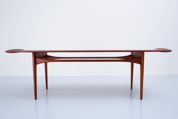 Danish Coffee Table in Teak by Tove and Edvard Kindt-Larsen for France & Daverkosen-ITV-1299218