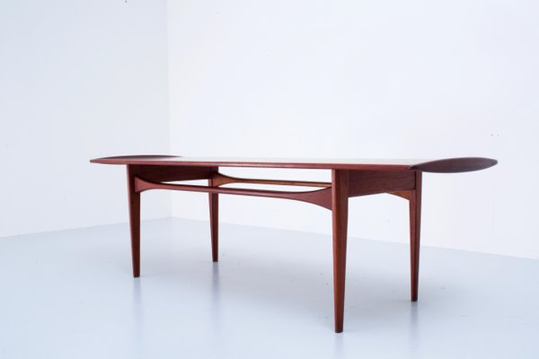 Danish Coffee Table in Teak by Tove and Edvard Kindt-Larsen for France & Daverkosen-ITV-1299218